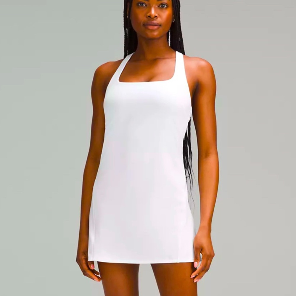 Lululemon White Lightweight Linerless Tennis Dress, Size 6